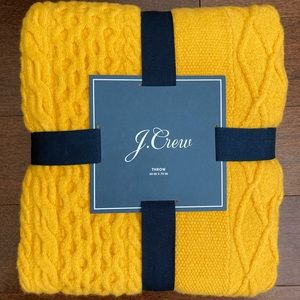 J.Crew cable knit throw